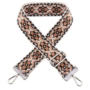 Stylish Tan and Black Bag Adjustable Strap Like New Condition